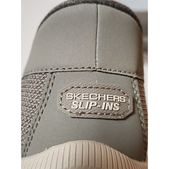 Skechers Pollard Wilfred Hands Free Slip-Ins Memory Foam Men's size 13 Taupe - Picture 9 of 10